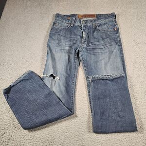 Notify NFY  Jeans Women's 5 Pocket Boot‎ Cut Made In Italy Distressed Size 31